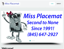 Tablet Screenshot of missplacemat.com